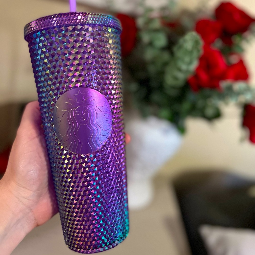 NEW 2022 Release Starbucks oil slick studded tumbler